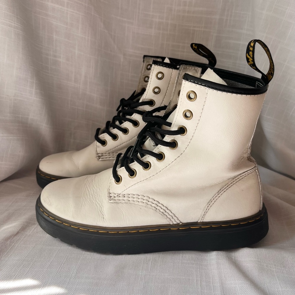 Doc Martin 1460 White Zavala Combat Boot